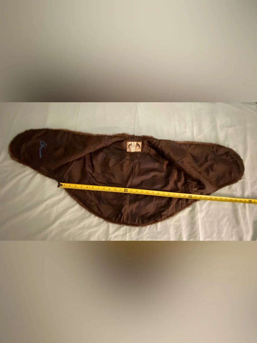 J & J Weiss Fur Co Cleveland Brown Fur Stole - Luxurious Women’s Accessory